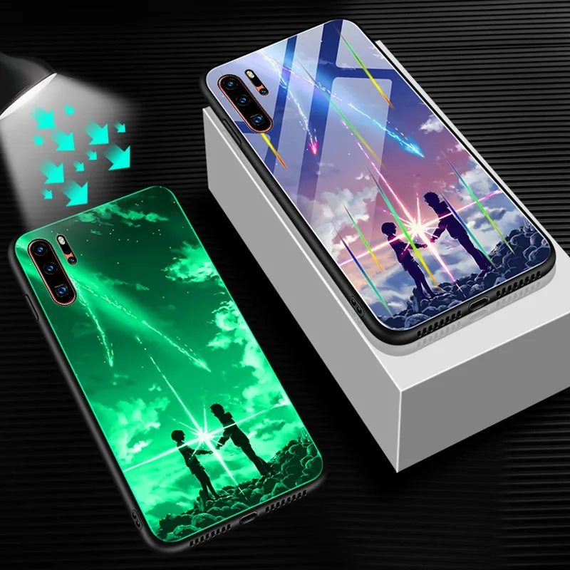 3 Чехол для huawei P30 Lite P20 Pro Чехол из закаленного стекла ударопрочная световая крышка для huawei P30 Lite Nova 4e Nova 5 Pro 5i чехол - Цвет: 3