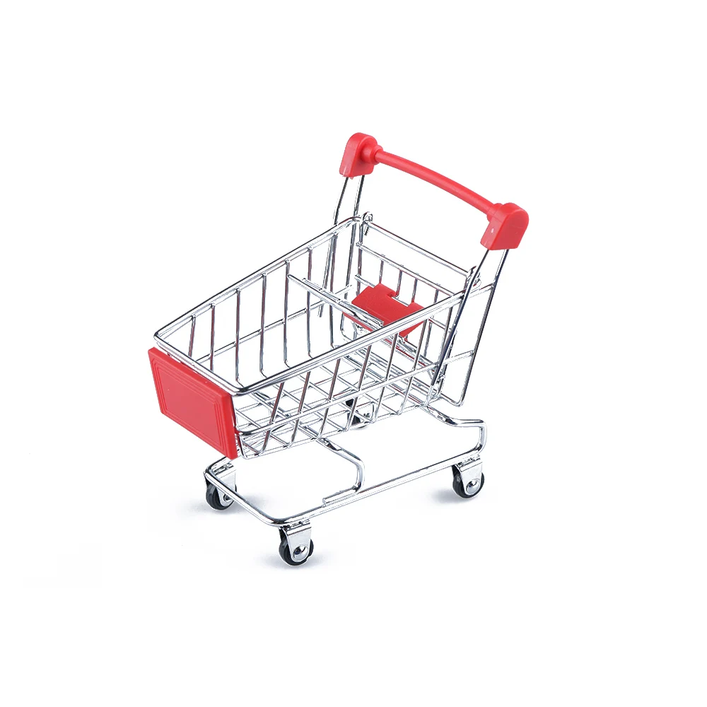 Креативная миниатюрная детская ручная тележка имитация маленького супермаркета