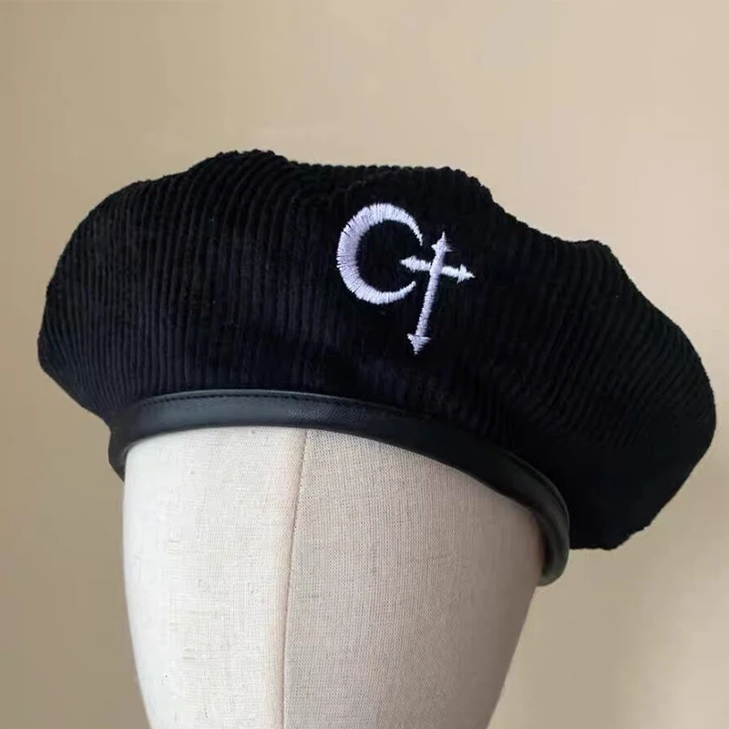 

Retro Goth Berets Y2K Aesthetics Women's E Girl Autumn Berets Harajuku Elegant Unisex Octagonal Beret Street Hat Accessories
