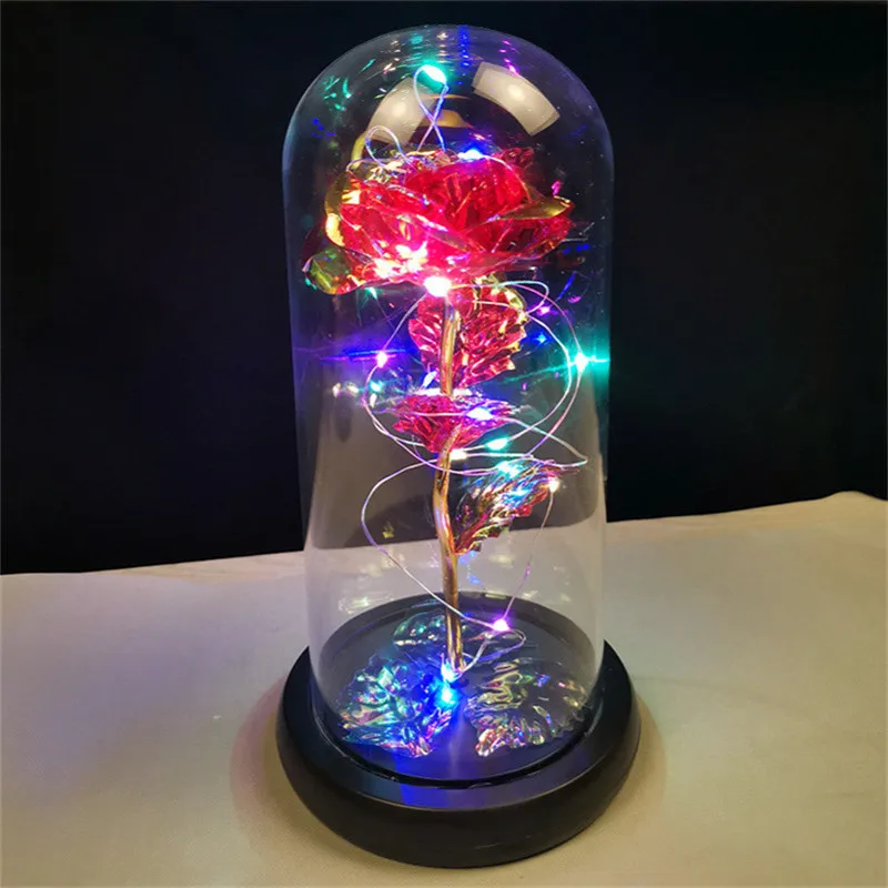

Rose Flower LED Night Light Bedroom Decor Night Lamp Flower Lights Romantic Valentine's Day Birthday Gift Decoration Lamps Xmas