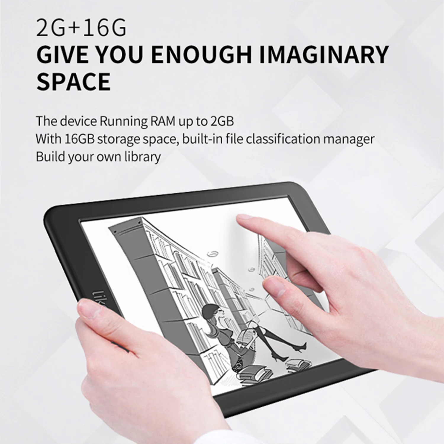 Likebook Mars 5 дюймовая электронная книга HD 7 8 PPI 2 ГБ + 16 Гб Восьмиядерный с сенсорным