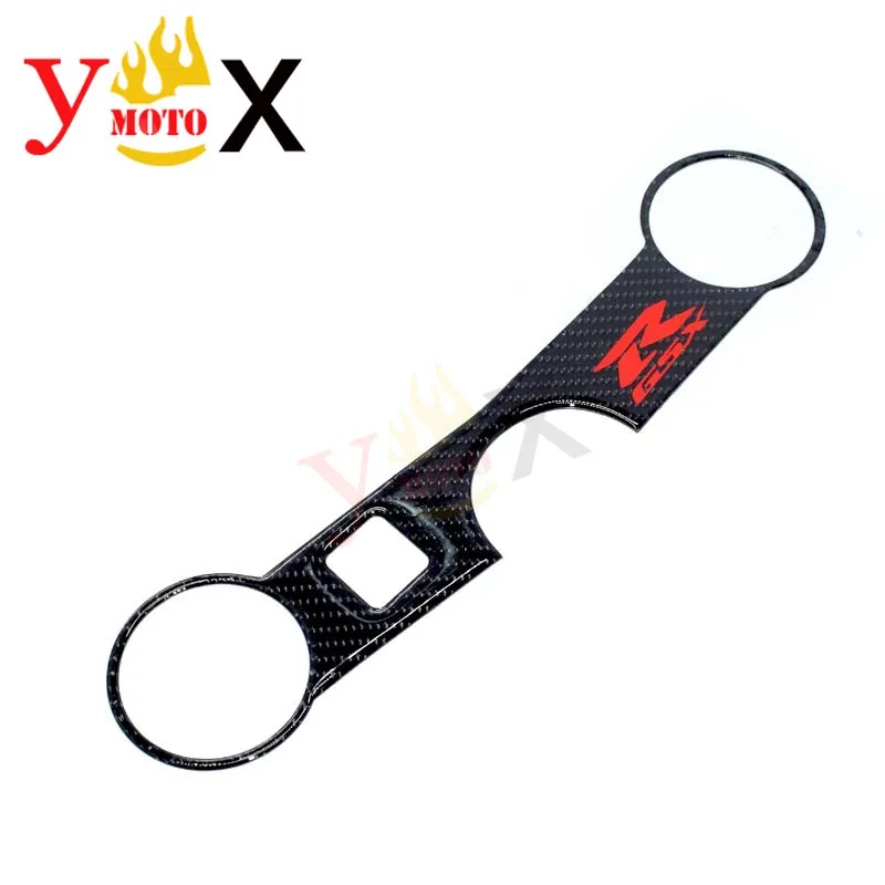 GSX R K3 K4 углеродная вилка передний конец тройной дерево топ зажим руля наклейка