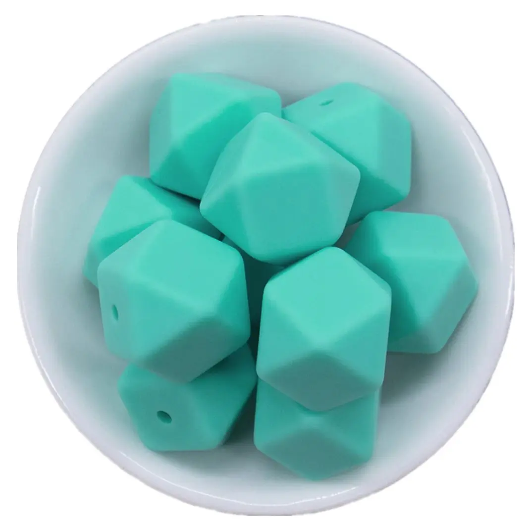 

Hobbyworker Ins Hot Selling Wholesale 4 Colors Silicone Teething Beads for DIY Making Babies Toy Accessories B0022