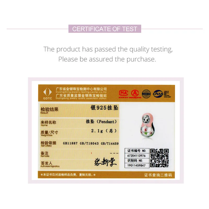 

INBEAUT New Arrival 925 Sterling Silver Pink Enamel Scarf Girl Beads fit Brand Bracelet Cute Puppet Charms for diy Jewelry