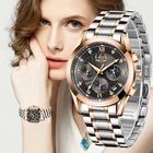 Часы LIGE женские водонепроницаемые, модные креативные стальные, с браслетом, 2021