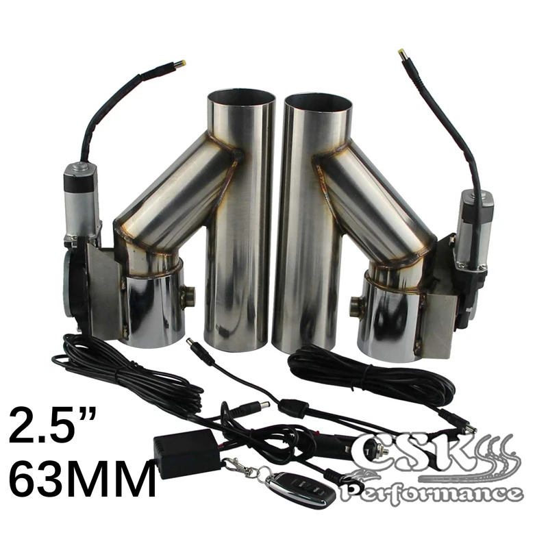 2 5 &quot63 мм двойной Электрический Выпускной вырез Выходная Труба комплект