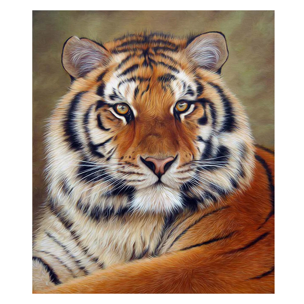 Алмазная живопись 5D Тигр вышивка крестиком Алмазное искусство 3D украшение для