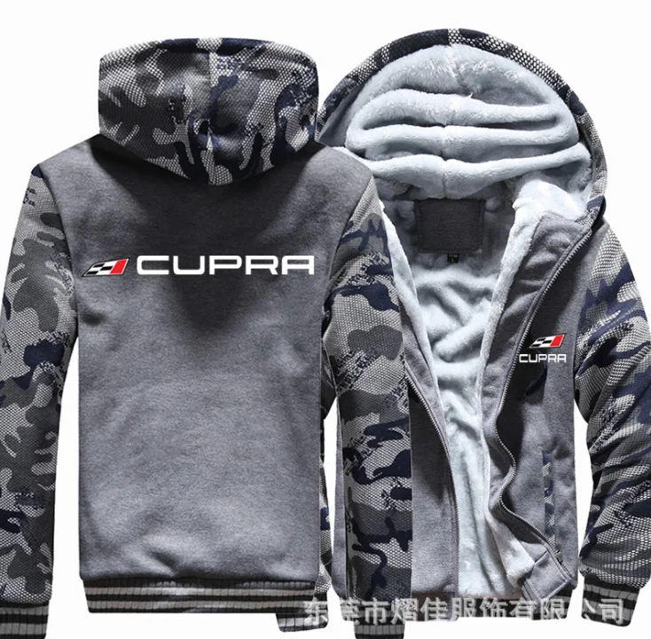 

NEW CUPRA Fleece Cotton Coats Liberalism Winter Zipper Print Mens Hoodies Jacket MC Thicken Sweaterwear g6