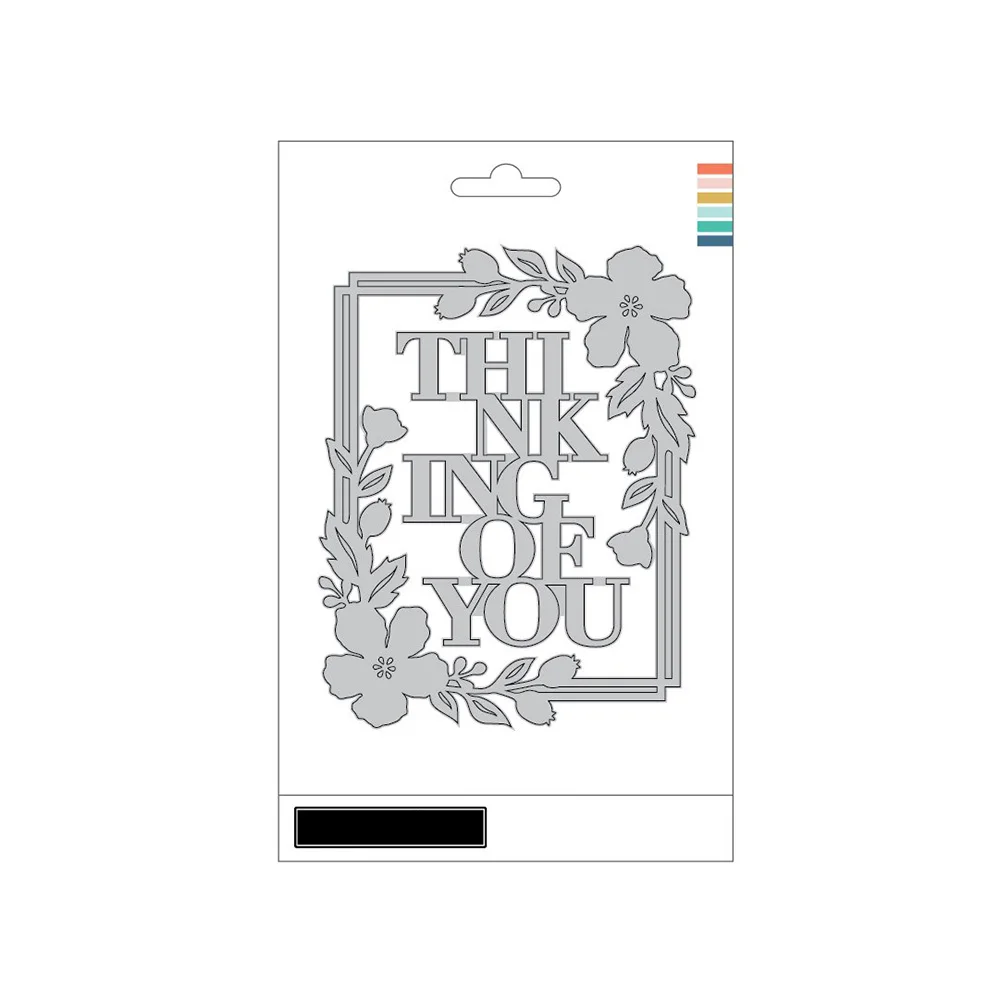 

The Thinking Of You Stamp Set Cutting Dies & Stamps Scrapbook Dariy Decoration Stencil Embossing Template DIY Greeting Card