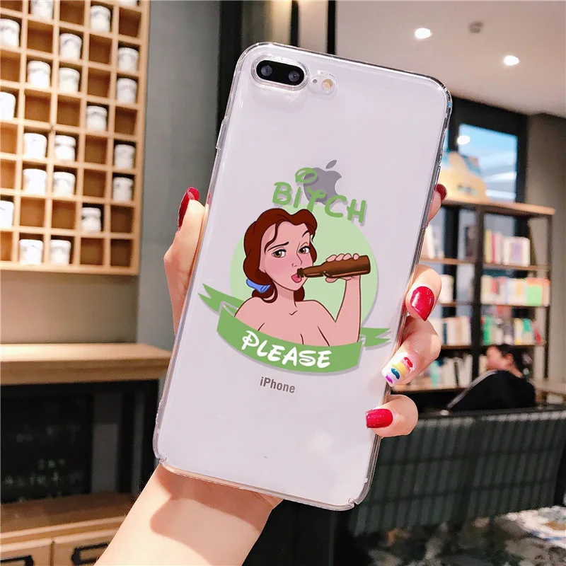 Забавный милый прозрачный мягкий чехол из ТПУ для IPhone 11 Pro XS MAX 8 7 6 6S Plus X XR 5 5S SE |