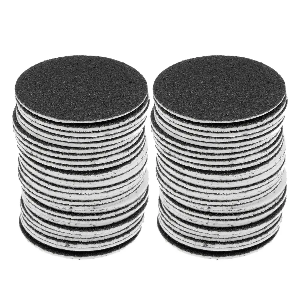 

60 Pieces Self-adhesive Round Feet Grinder Sandpaper Disk for Pedicure Tool