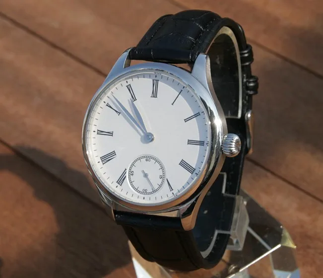 44 мм без логотипа белый Римский циферблат Азиатский 6498 17 драгоценностей