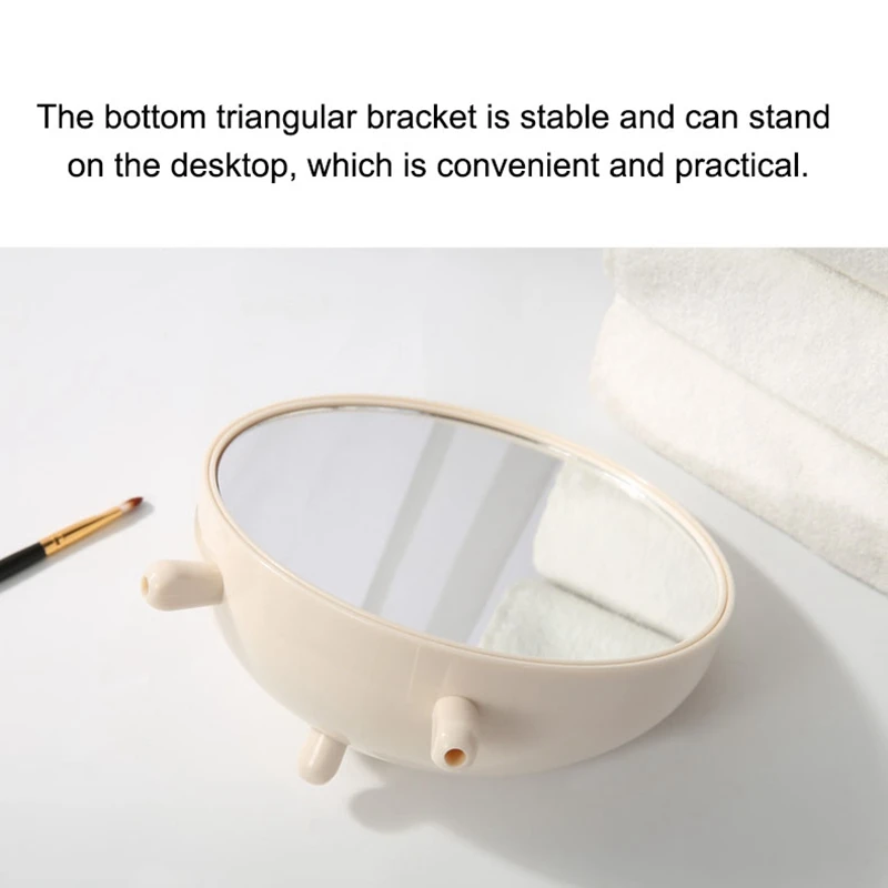 Настольная коробка для хранения спальни зеркало макияжа косметическое маникюра