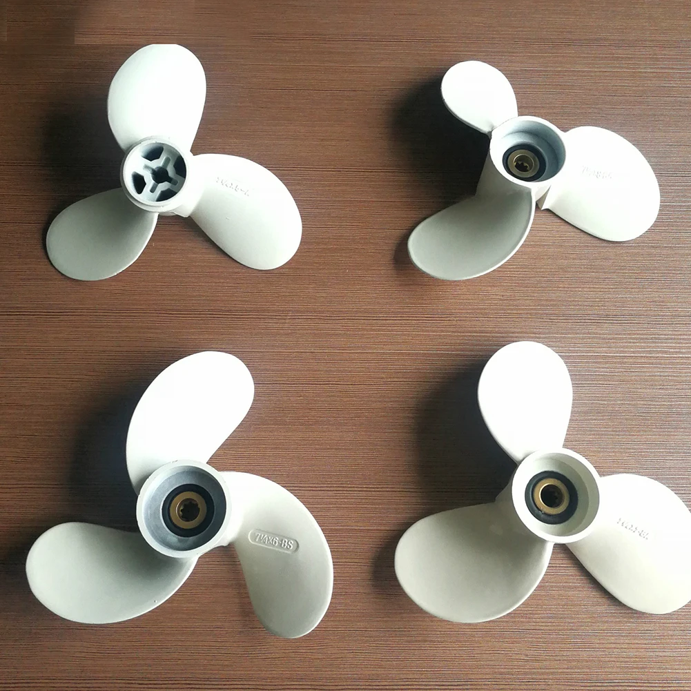 2HP 7 1/4 X 5 A Easy Install Rotating Outboard Aluminium Alloy Ship Motor Parts Boat Propeller Marine Replacement For Yamaha | Автомобили