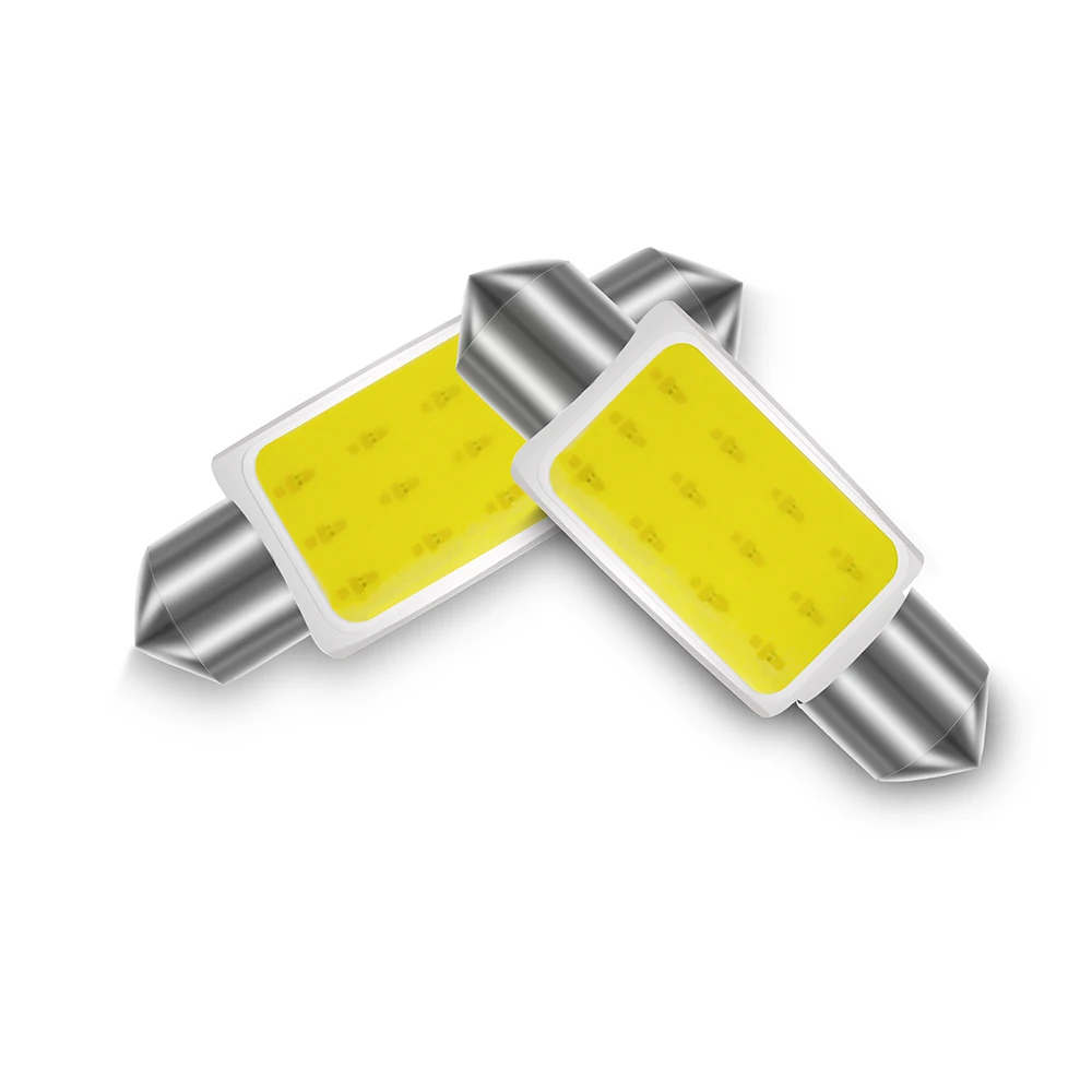 Автомобильный светодиодный светильник C5W C10W 1 шт. 31/36/39/41 мм 12SMD чистый белый свет 12