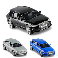 136 scale rs6 wagon diecast alloy metal luxury car model pull back car for children toys with collection v401