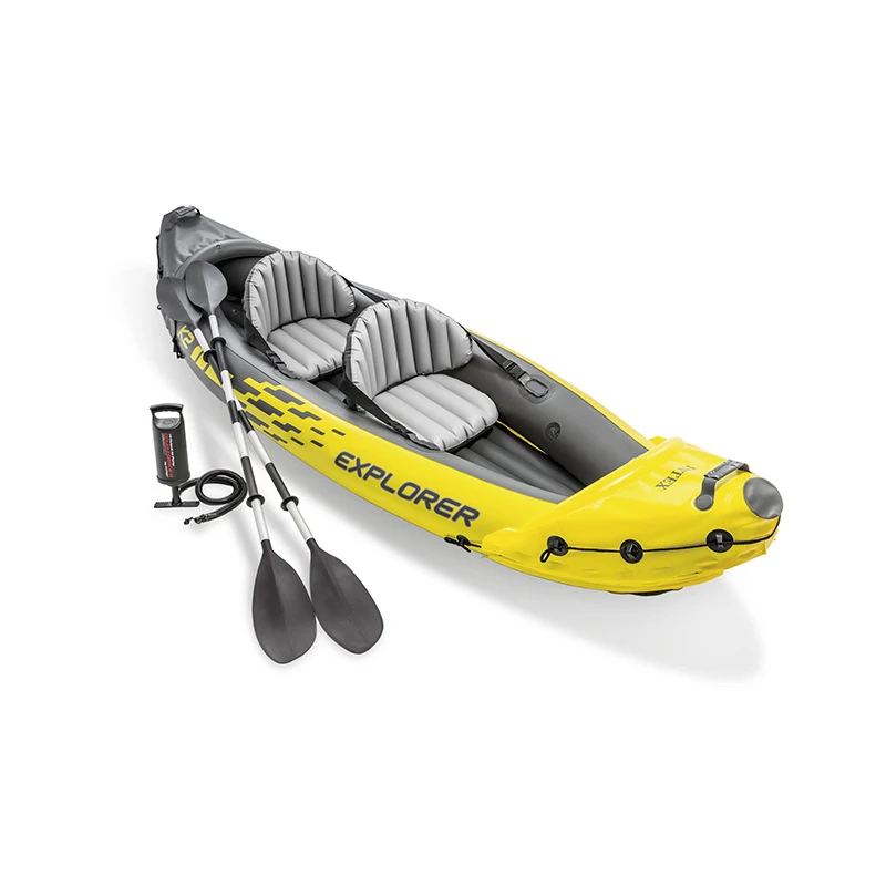 

Single/Double Person Thickened Inflatable Boat kayak Portable PVC Fishing Boat Pump Paddle Set Water Sports Drift Rowing Canoe