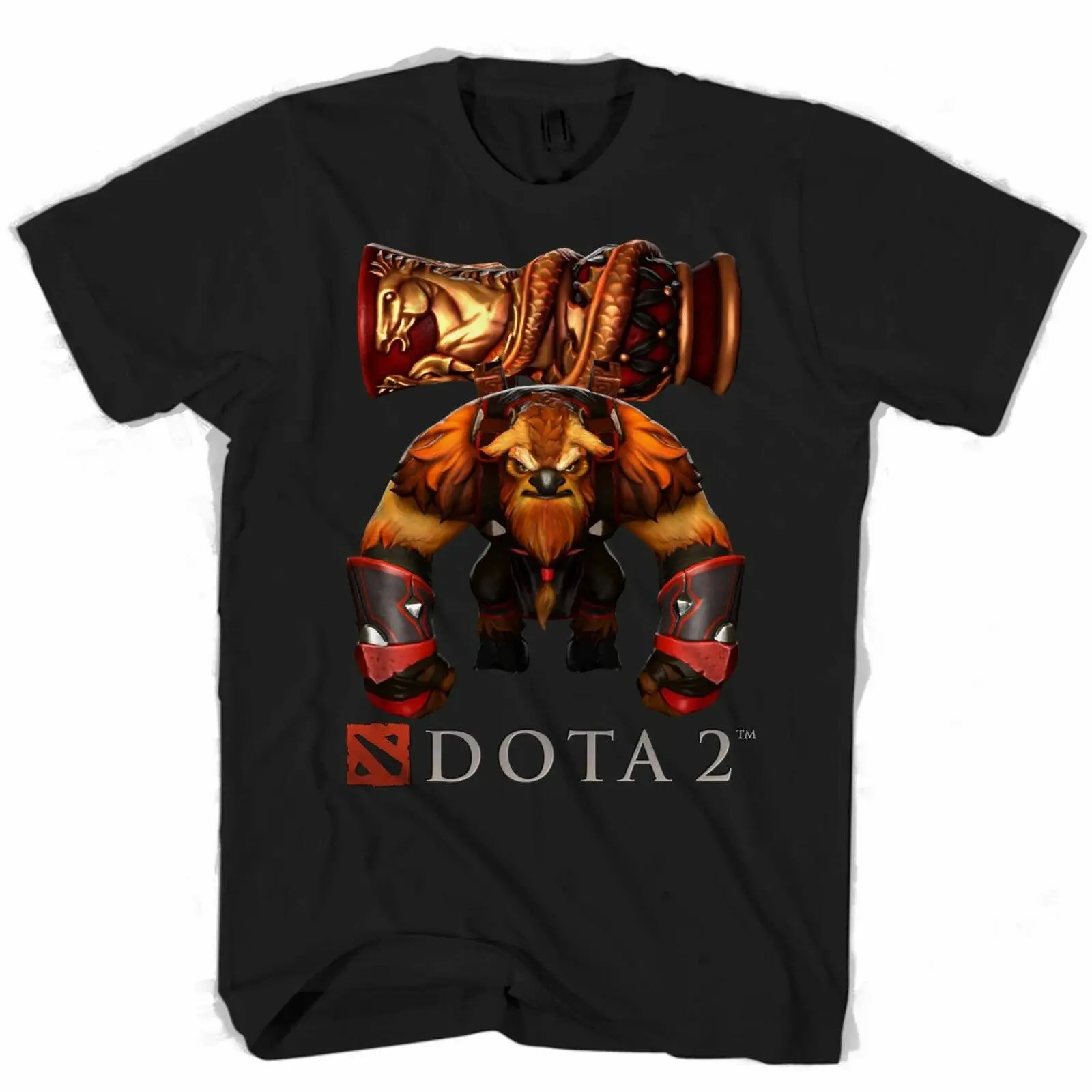 Dota 2 Logo Earthshaker Heroes Мужская/Женская футболка из 100% хлопка и толстовки топы