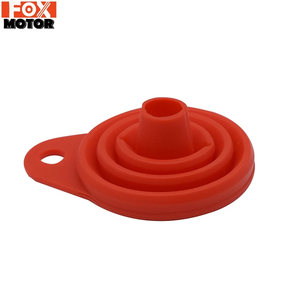 Складная силиконовая воронка автомобильного двигателя для бензинового масла