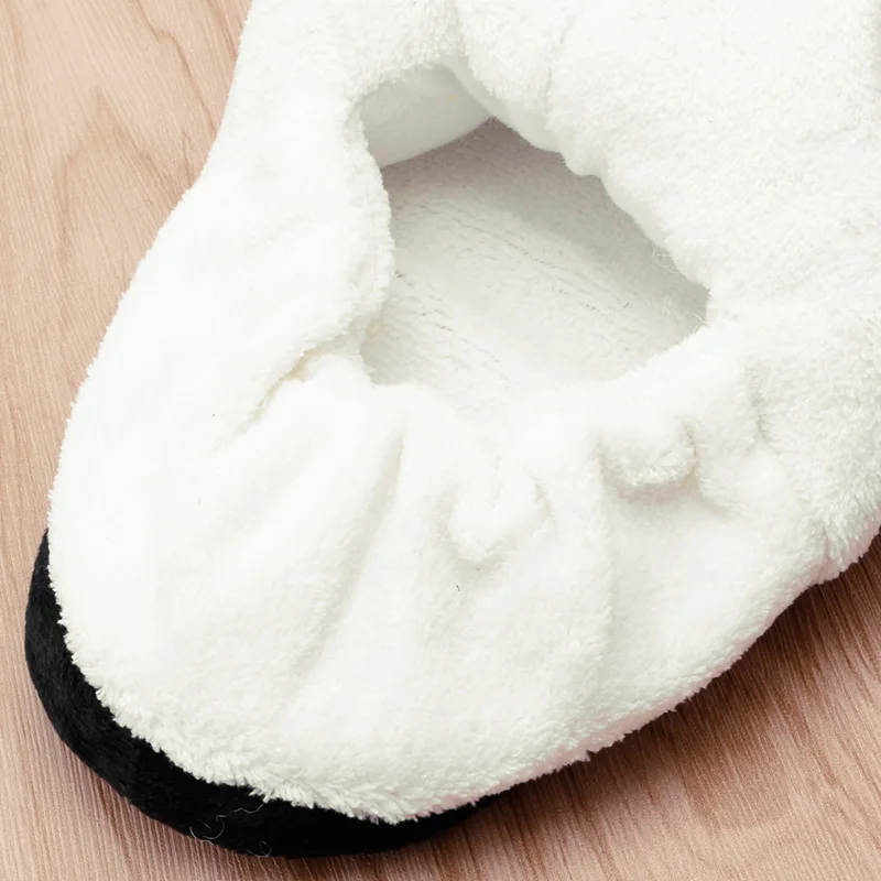 Женские домашние тапочки THINKTHENDO мягкие с милыми глазами панды|cute slippers|women cute