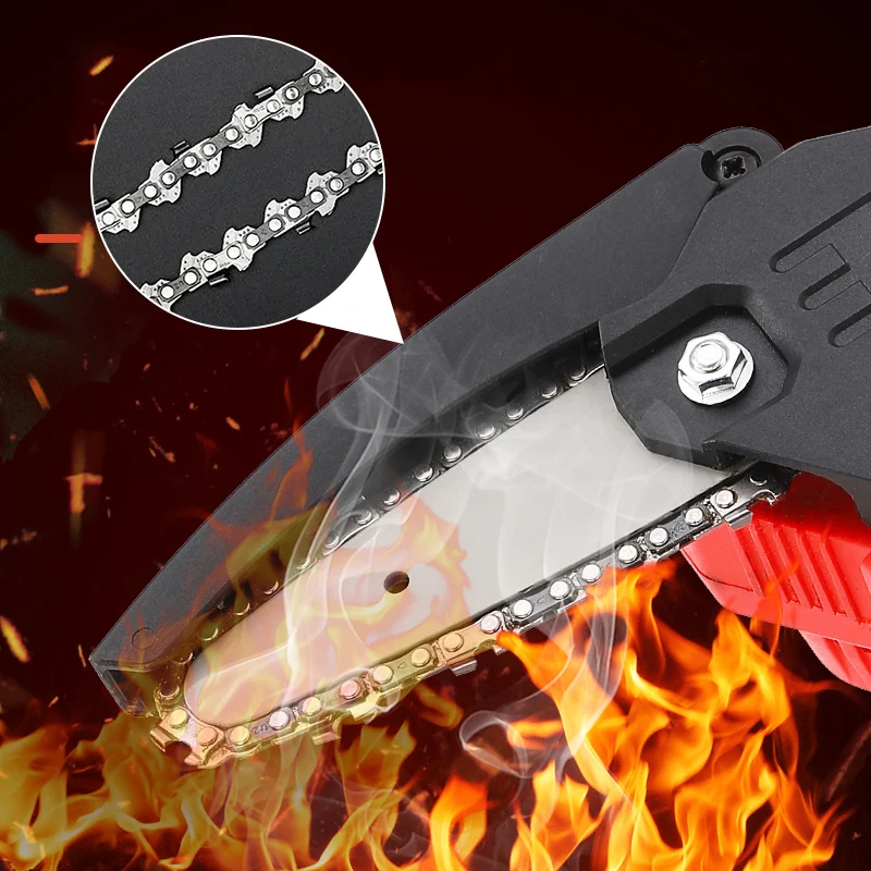 4 дюйма мини Электрический Сталь цепная электропила со аксессуар сменная цепь