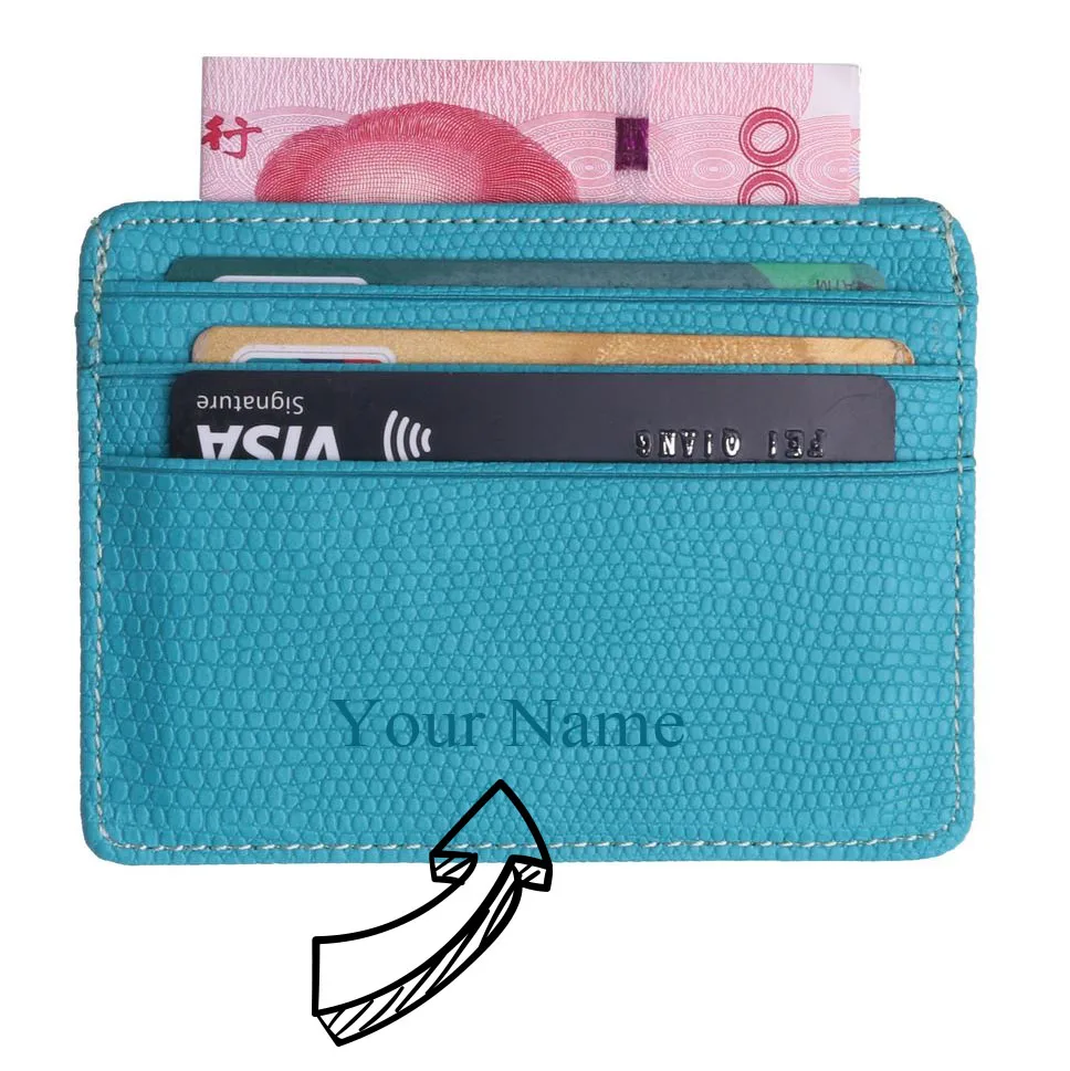 

Small Mini Travel Lizard Pattern Leather Bank Business Id Card Holder Wallet Case For Men Women With Id Window