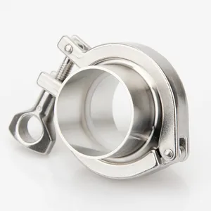 Бесплатная доставка, санитарный тройной зажим 2 дюйма (51 мм), сварной наконечник + тройной зажим + Кремниевая прокладка, соединительный набор, нержавеющая сталь 304 для домашнего пивоварения