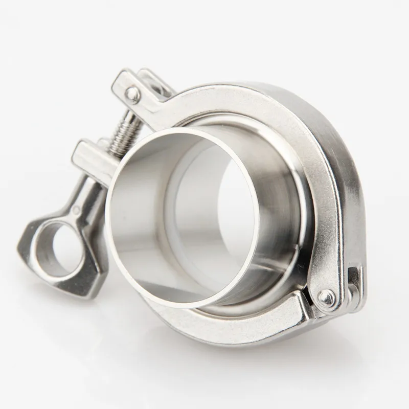 Бесплатная доставка 4 &quot(102 мм) санитарный тройной зажим сварочный наконечник +