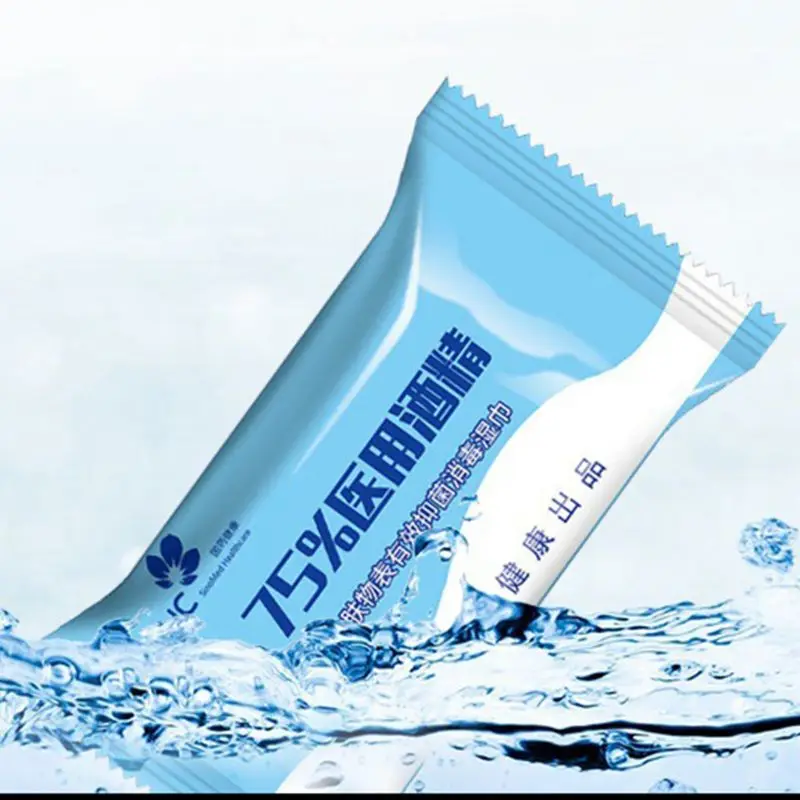 

10 Sheets Sterilized Wet Wipes Disposable Hand Sanitizing Disinfecting Tissue 11UF