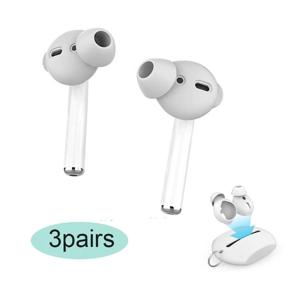 3 пары силиконовые чехлы для наушников Apple Airpods|Смарт-аксессуары| |