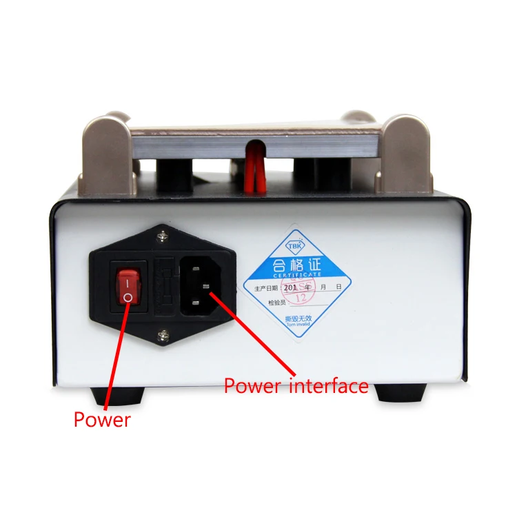 TBK-988 110 V/220 V 7 дюймов отделяющий сенсорный ЖК-экран сепаратор машина для ремонта мобильных телефонов черный и белый
