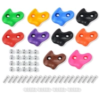 10 pcs climbing brackets colored rock play tower climbing frame climbing wall parts for outdoor physical training