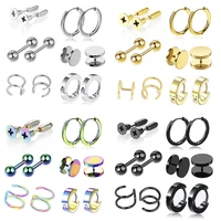 6 pair surgical stainless steel birthstone stud earring jewelry crystal ear piercing studs tragus cartilage helix