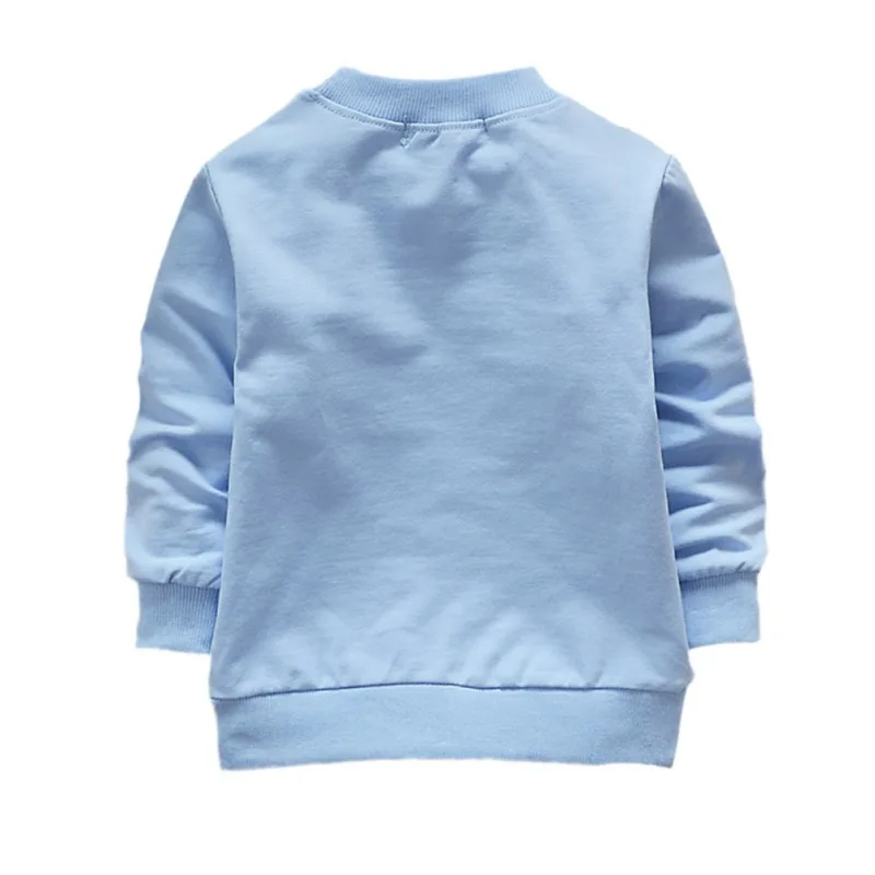 Детский хлопковый джемпер с принтом круглым вырезом и длинным рукавом | Мать