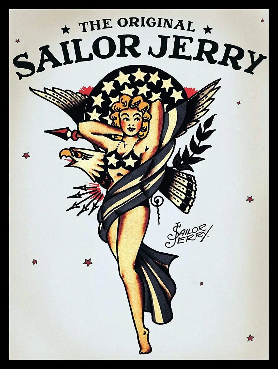 

Keviewly The Original Sailor Jerry Retro Pub Bar Man Cave Metal Tin Sign 12x8
