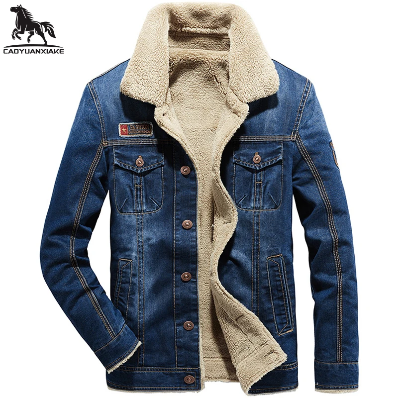 

Winter parka men New Cashmere Jacket Mens Plus velvet thickening cowboy coats Men's Business casual warm coat size M-4XL 5XL 808