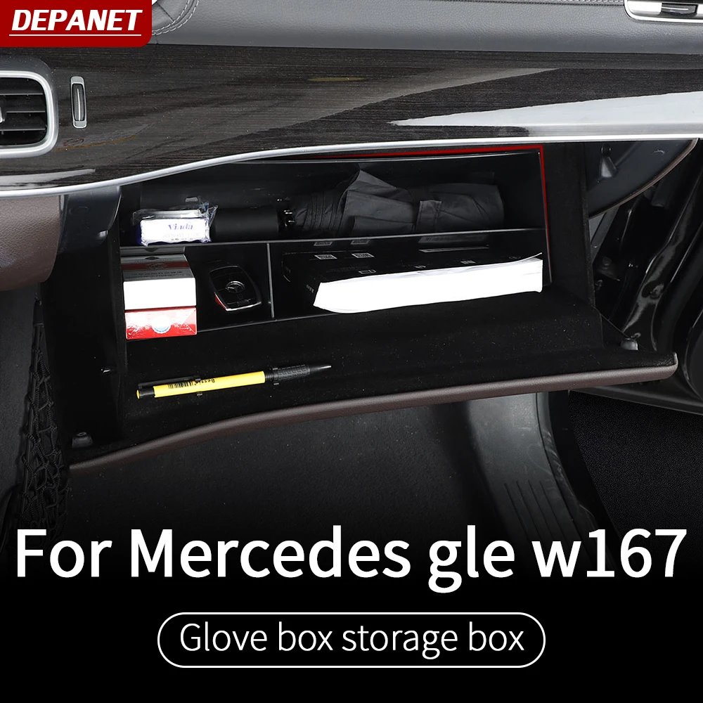 

Glove box storage box for Mercedes gle w167 v167 new cover supplies gls x167 2020 gle 350/amg 450 500e 53 interior accessories