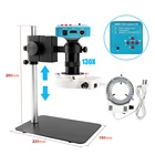 Цифровой микроскоп YIZHAN для электроники, VGA, HDMI-интерфейс, микроскоп для пайки, 130X, 38MP, USB, для исследования искусственных мышц