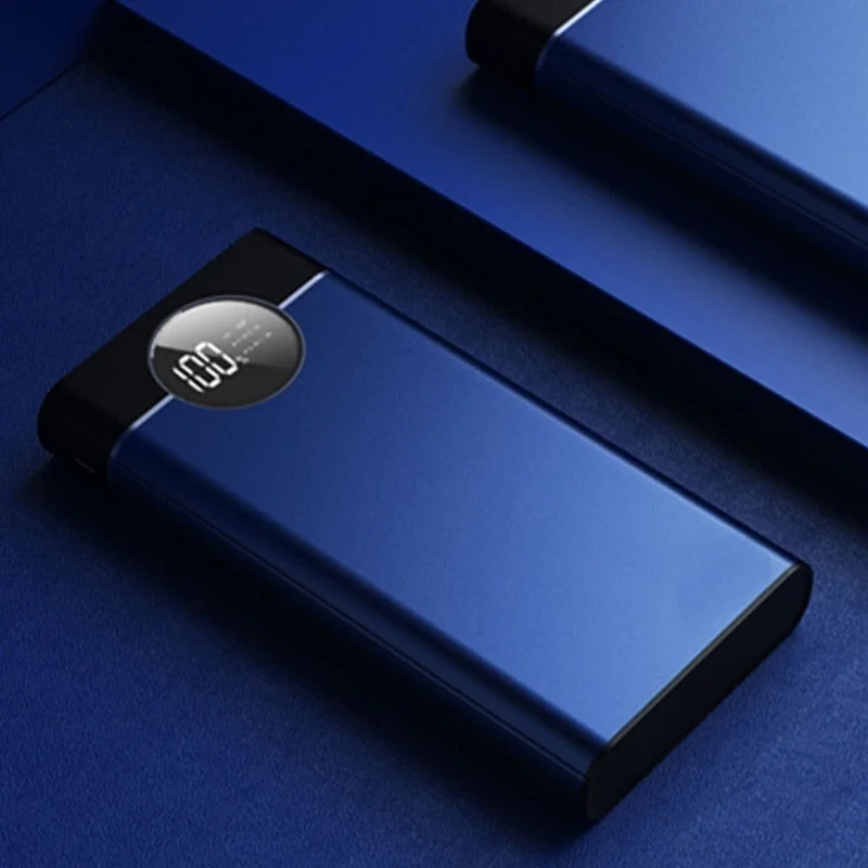 

Large-Capacity 20000mAh Power Bank for Sumsung IPhone Portable Phone Fast Charger Watch Digital Display Travel Charger