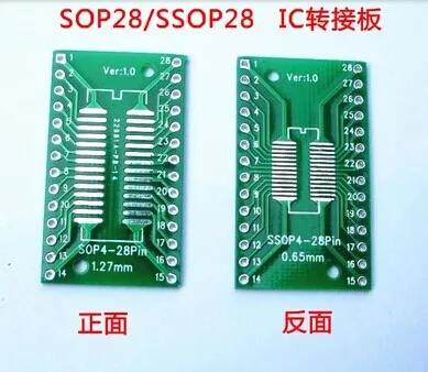 

20 шт./лот TSSOP28 SSOP28 MSOP28 SOP28 поворотный DIP28 28pin IC адаптер гнездо/плата адаптера PCB подходит для IC разъема