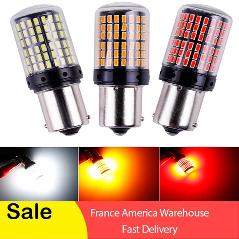 Новинка 3014 года светодиодсветодиодный лампы 144smd CanBus 1156 BAU15S PY21W T20 светодиодные 3000K