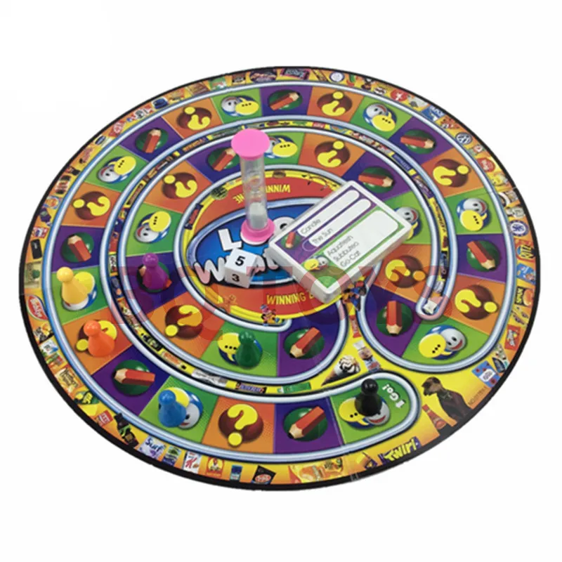 

English Board Game Big Board English Game Logo What Am I Children's Party Board Game