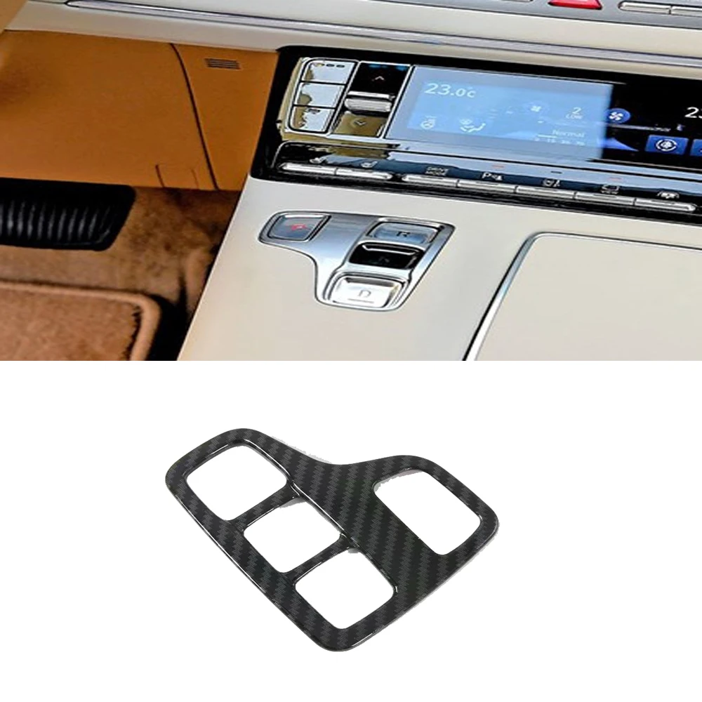 

For Hyundai Grandeur 2021 2022 Carbon Fiber Stickers Central Control Gear Shift Panel Trim Cover Decals Interior Accessories
