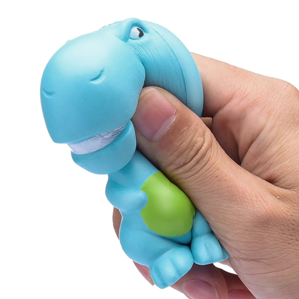 

Top Fidget Toys Squishies Sky Blue Dinosaur Scented Slow Rising Squeeze Stress Reliever Toys Stress Reliever Toys