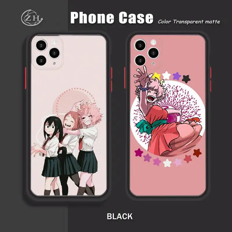 

Mina Ashido Phone Case Carcase Funda For Iphone Xr X Xs 6 7 8 11 12 Mini Plus Pro Max Case Mobile Shell Matte