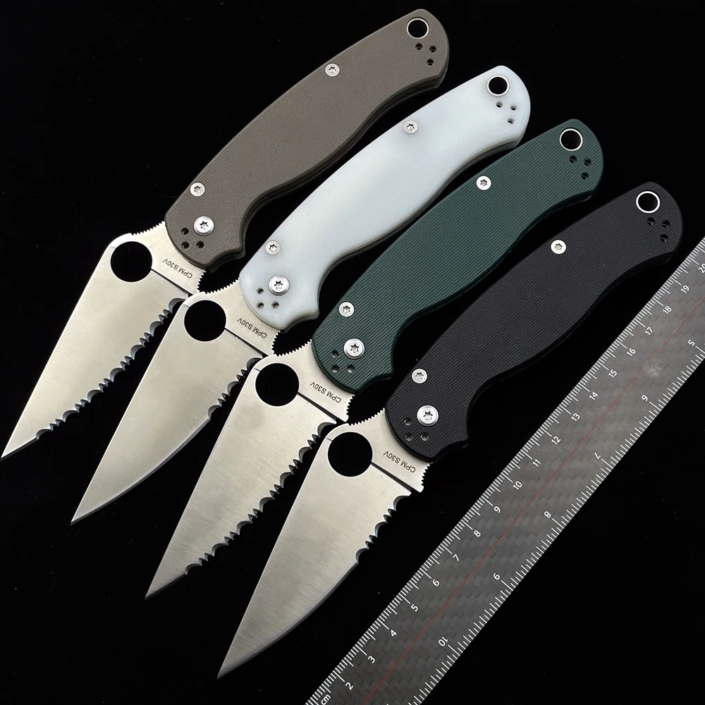 

OIMG SPY C81 C81GS2 Para 2 S30V Folding Knife G10 Handle Outdoor Camping Hunting Pocket Kitchen Tool Fruit EDC Knife