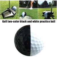3pcs 2 color golf ball black and white putter trainning aid durable for indoor outdoor use bhd2