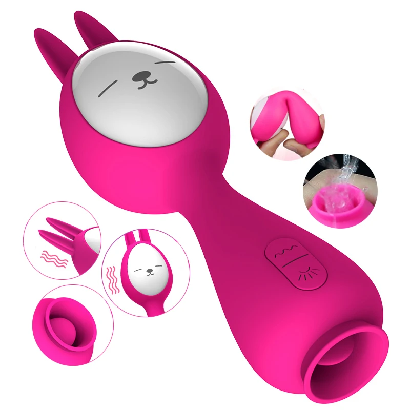 Сосание Вибратор клитор G точка влагалище соска ласки языком стимулятор присоски