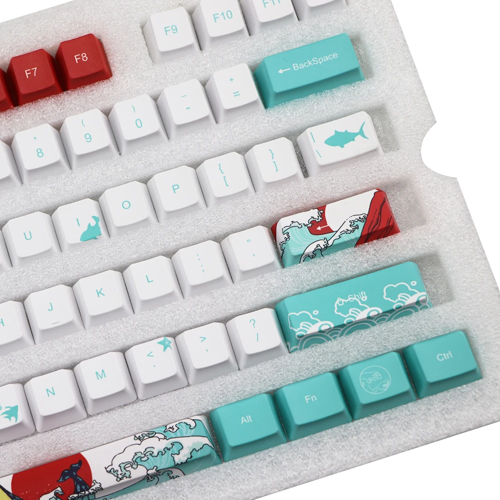 Mechanische Toetsenbord keycap Voor GH60 RK61/ALT61/Annie /poker GK61 Filco Dye sublimation pbt Keycap OEM 108 key Keycap|Клавиатуры| |