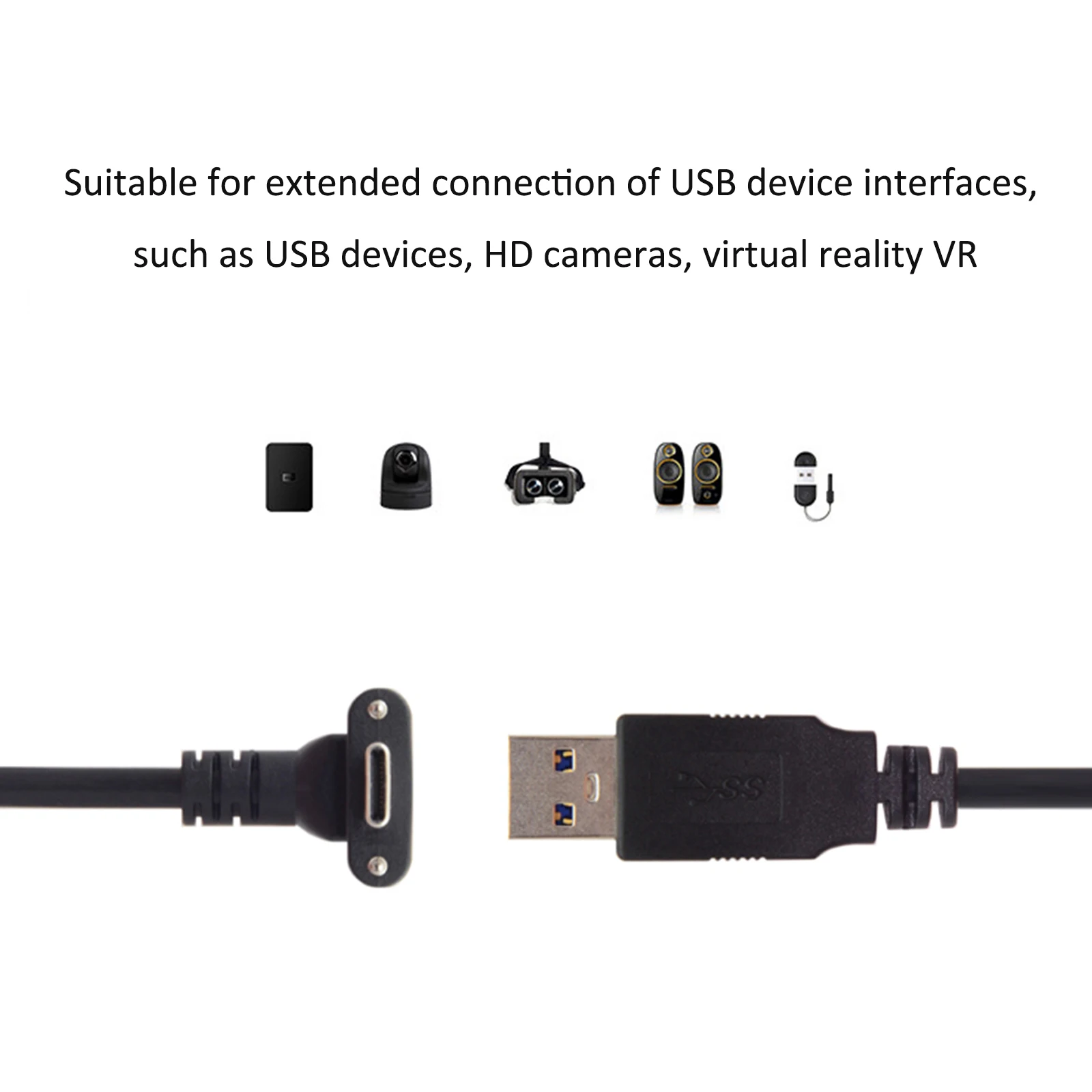 

3/5/8M USB Type C Cable for Steam VR Quest Type-C to 3.1 Cable Data Fast Charging Transfer Cable for Oculus Quest Link Adapter